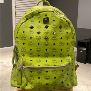 MCM Stack Backpack Large w/ Stud Detail